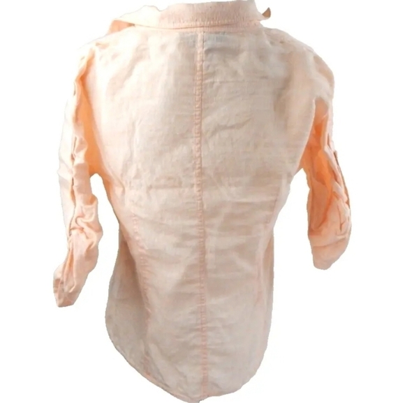 Lafayette 148 Linen Button Down Top - Picture 3 of 3